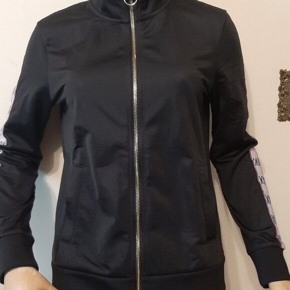 Armani Exchange Black/Logo Track Jacket Women's Small - Picture 9 of 10